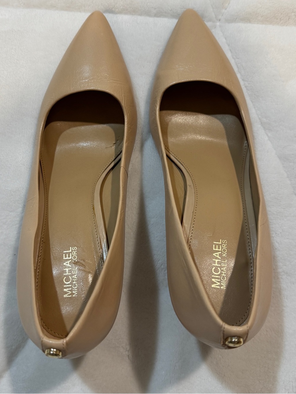 Michael Kors Tan Nude Heels - Picture 2 of 3